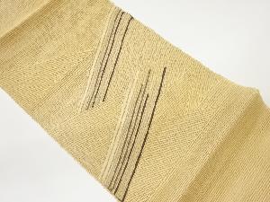 絽紐通し斜線模様織出し名古屋帯